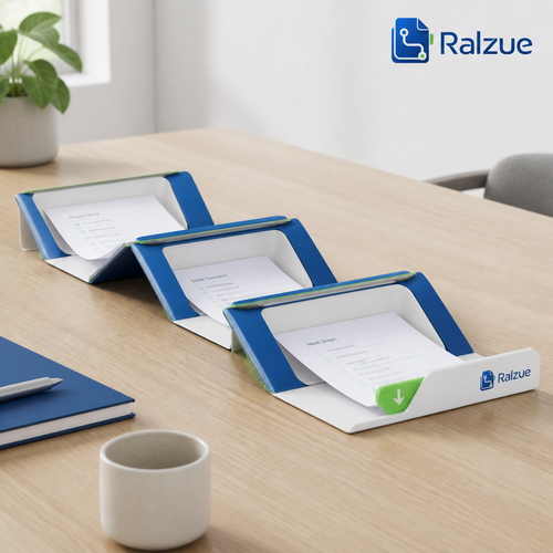 Ralzue™ RouteFold A4 Modular Paper Organizer