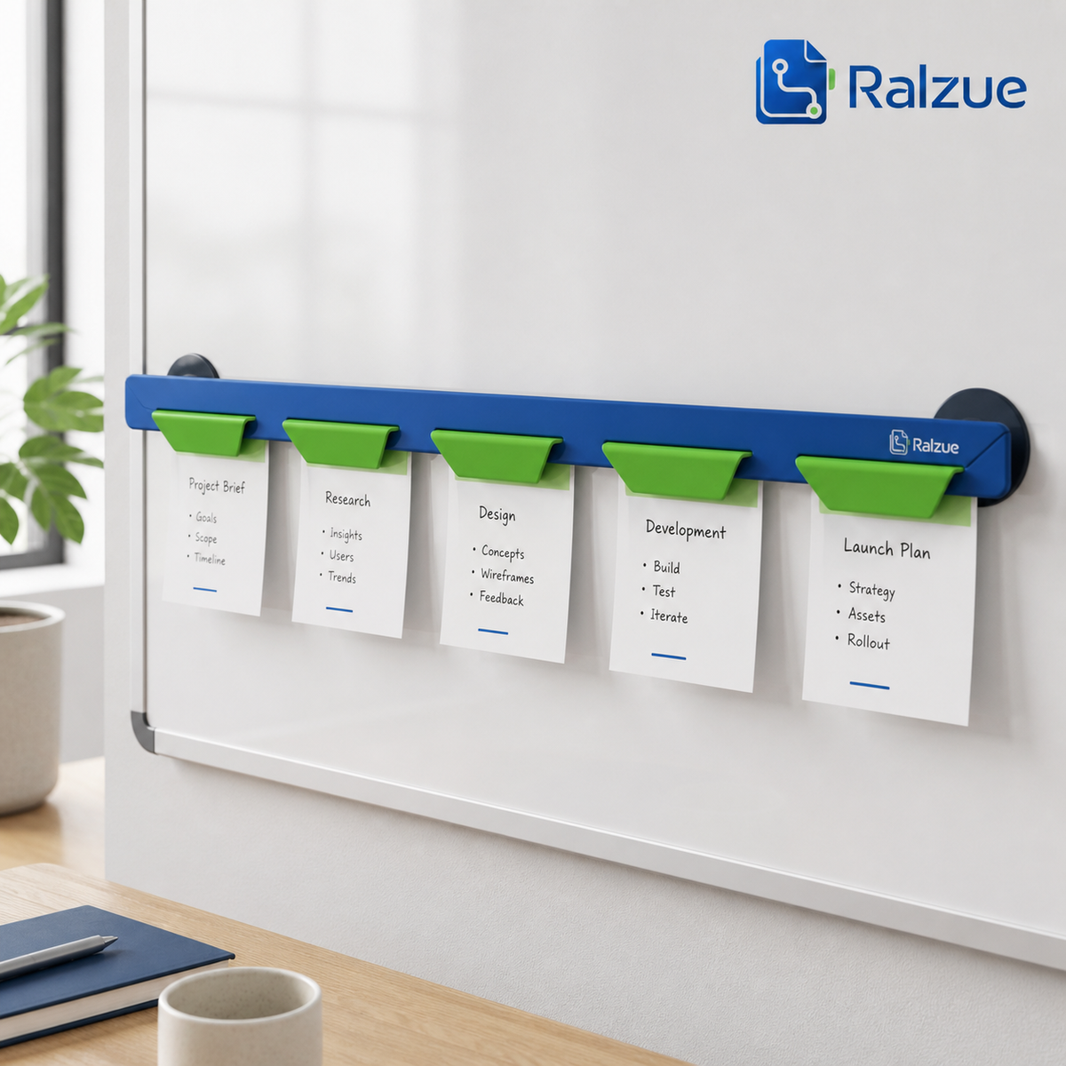 Ralzue™ BoardSpan Note Rail