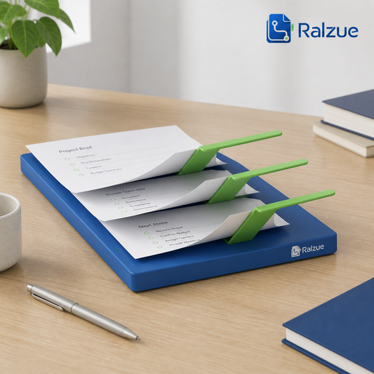 Ralzue™ SortIndex Layered File Organizer