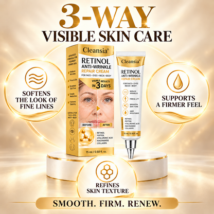 🔥 𝐂𝐥𝐞𝐚𝐧𝐬𝐢𝐚® 𝐀𝐝𝐯𝐚𝐧𝐜𝐞𝐝 𝐏𝐞𝐩𝐭𝐢𝐝𝐞𝐬 + 𝐕𝐢𝐭𝐚-𝐀 𝐑𝐞𝐭𝐢𝐧𝐨𝐥 𝐖𝐫𝐢𝐧𝐤𝐥𝐞-𝐋𝐢𝐟𝐭 𝐂𝐫𝐞𝐚𝐦 | 𝐒𝐦𝐨𝐨𝐭𝐡 𝐅𝐢𝐧𝐞 𝐋𝐢𝐧𝐞𝐬, 𝐅𝐢𝐫𝐦 & 𝐇𝐲𝐝𝐫𝐚𝐭𝐞 𝐒𝐤𝐢𝐧 — 𝟕𝟎% 𝐎𝐅𝐅!🎄