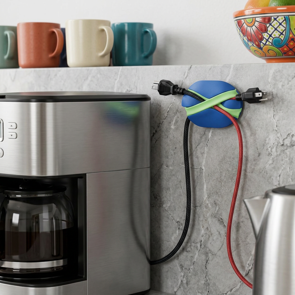 Ralzue™ CableWeave Desktop Cord Organizer